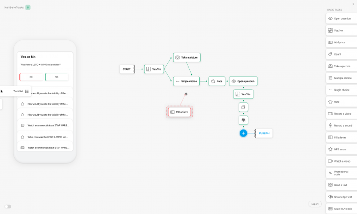 TakeTask generator diagram and mobile